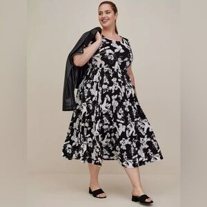 Torrid Mickey and Friends midi jersey dress